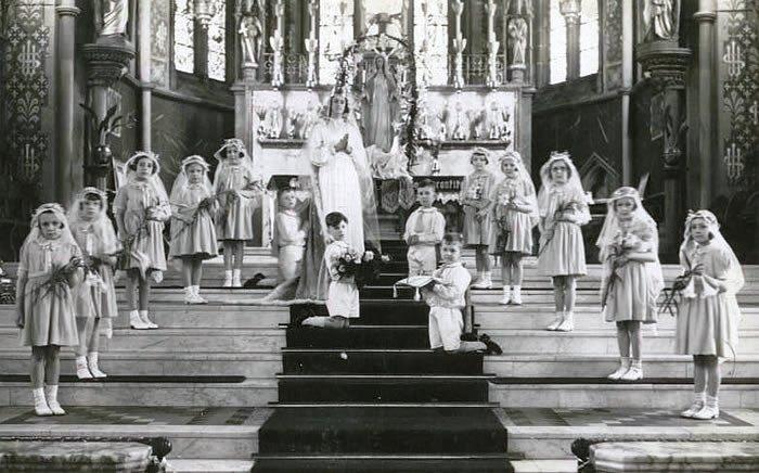 St. Walburge's Church, Preston. 1939 May Queen