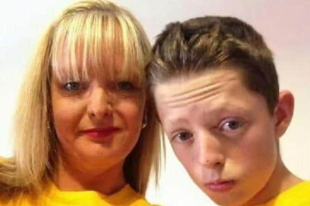 The late Dylan Crossey with his mum Tracey