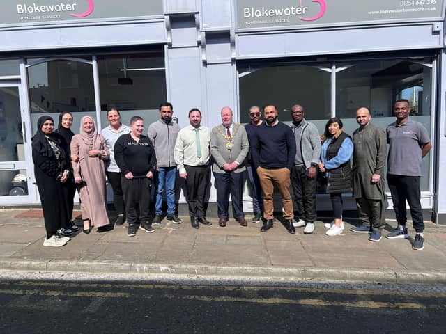 The Blakewater Team with Mayor Councillor Brian Taylor