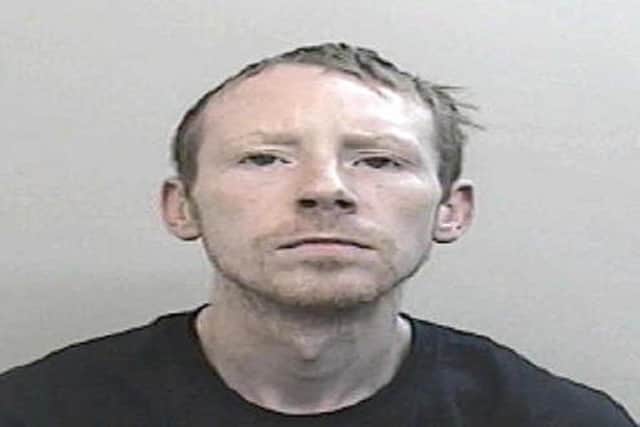 Wanted man Carl Barton has links to Preston and Chorley (Credit: Lancashire Police)