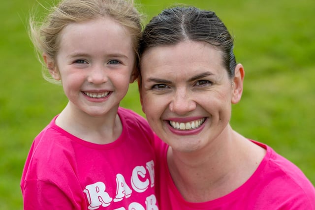.Rachael and Sophie Bedfrord-Chowns enjoyed taking part in Race for Life at Preston's Moor Park