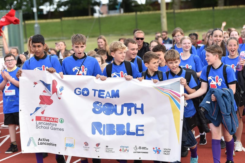 A South Ribble team prepped to go