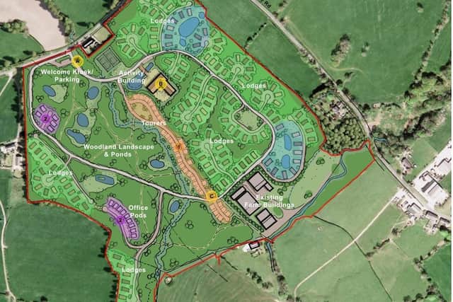 New proposed lay-out of the holiday park (Image: GHV Limited).