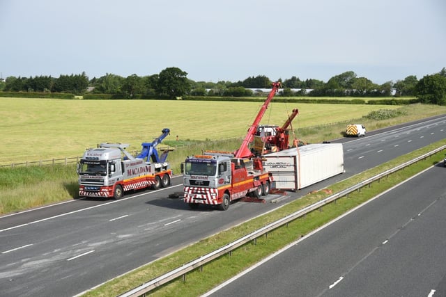 Lorry crash on M6 near Preston