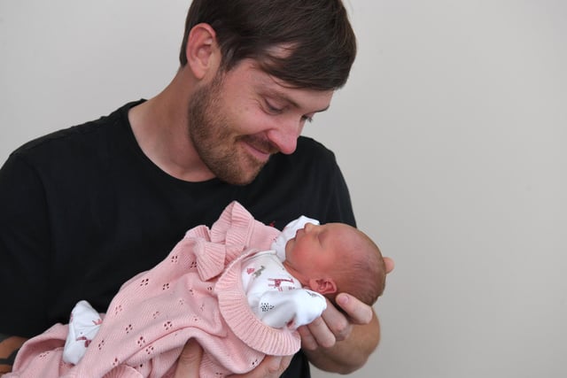 Emily Mae Annetts , born at Royal Preston Hospital, on June 24th, at 16:51, weighing 5lb 9oz, to Emma Skinner and David Annetts, of Buckshaw Village. Photo by Neil Cross/NationalWorld