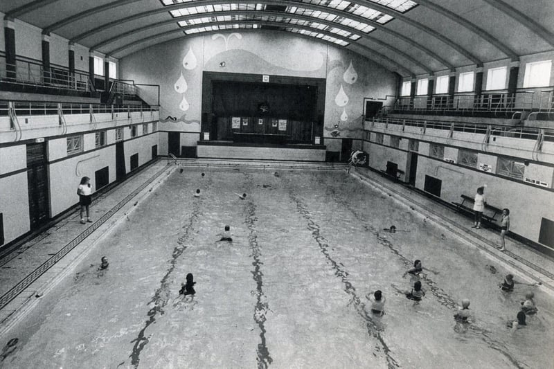 Been swimming at Saul Street Baths - big plunge - little plunge! And a cup of Bovril and a biscuit in the cafe afterwards