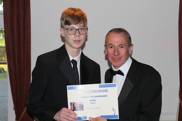 Leighton was awarded The Most Likely to be a Professional Gamer award by Mr Callagher, Headteacher