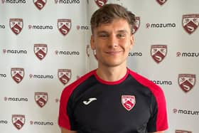 Morecambe's new signing Jake Taylor (photo: Morecambe FC)