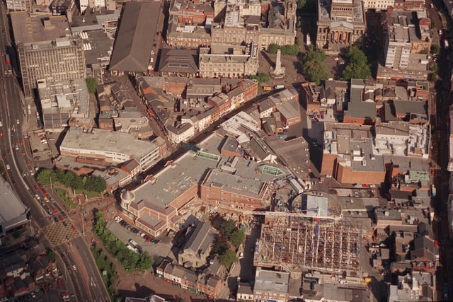 St George's Shopping Centre and the Flag Market, pictured here in 1999