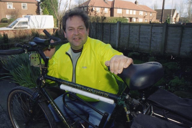A man who suffered a massive heart attack when he was just 38 is getting on his bike to raise cash for the charity that has helped him back to fitness. Eddie De-Wilde, of Preston Old Road, Clifton, near Preston, is gearing up for a 140 mile cycle from Blackpool to Scarborough to boost the funds of Heartbeat