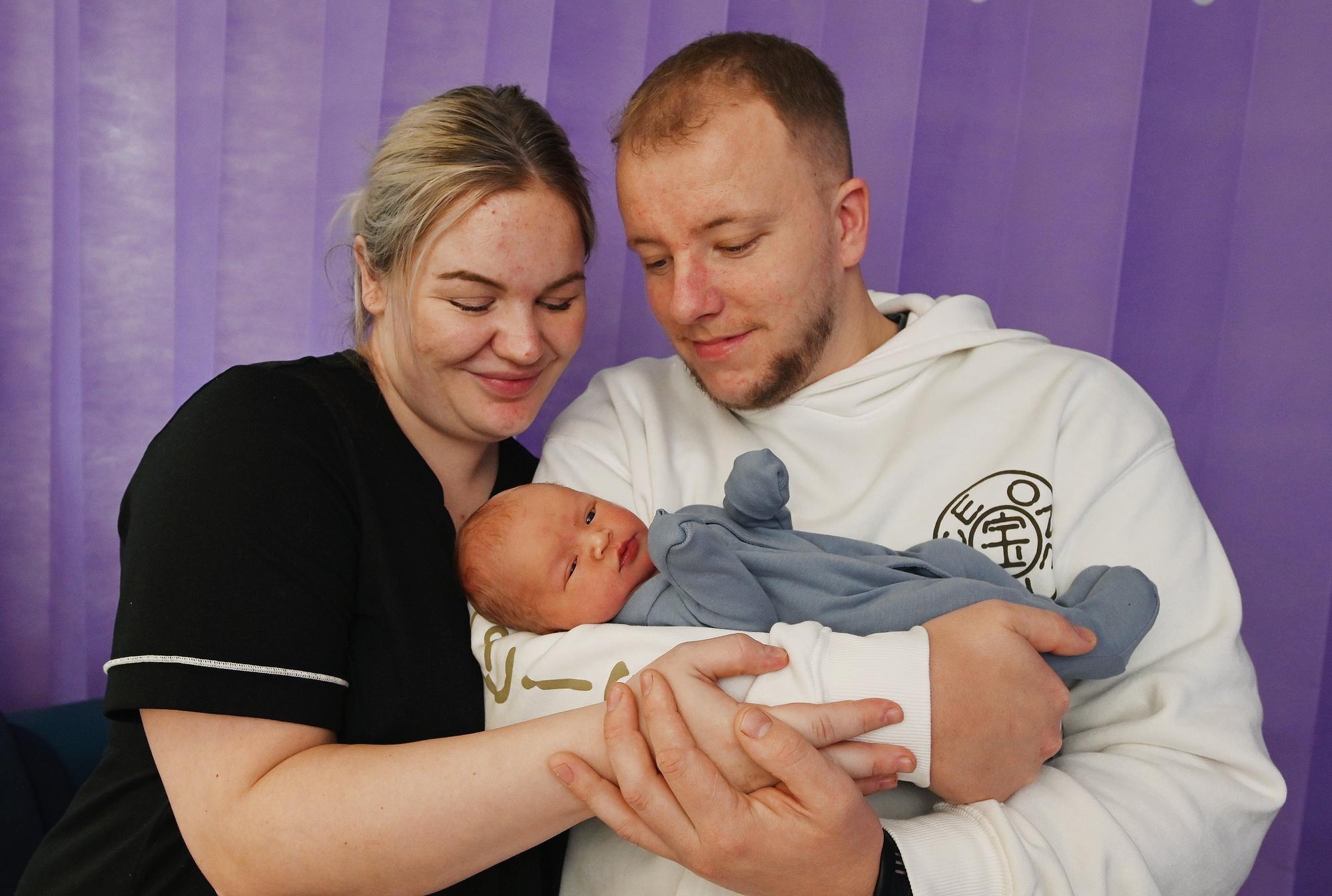 Baby Noel Peter, born October 25 at 12.31pm, weighing 7lb 4oz, to Stephanie Smith and Charlie Eidsforth from Barton.