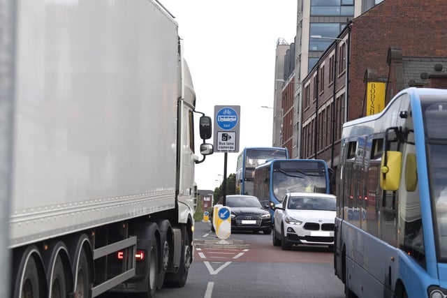 Hundred of drivers were caught using Preston’s latest bus-only stretch of road on its first day in operation.