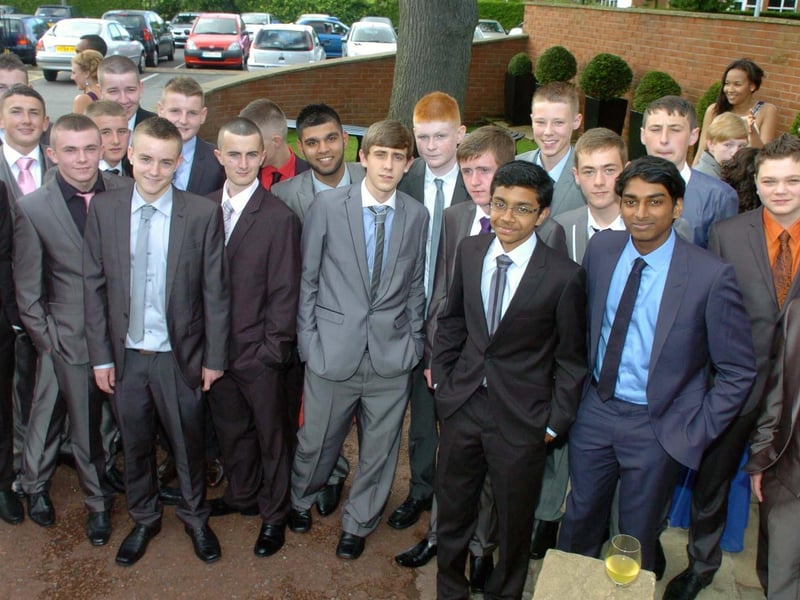 The boys show some style at the Corpus Christi Catholic Sports College Prom at Barton Grange