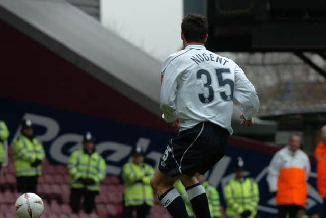 David Nugent gives Preston North End the lead at West Ham in 2005