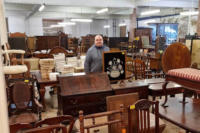 Andrew Tyson at Tyson's Antiques which is due to close.