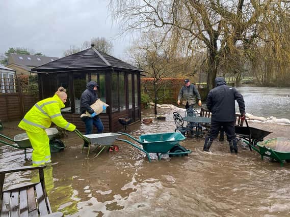 The Derwent Valley and other parts of Derbyshire have been hit by flooding after weekend storms. Image: Derbyshire Dales District Council.