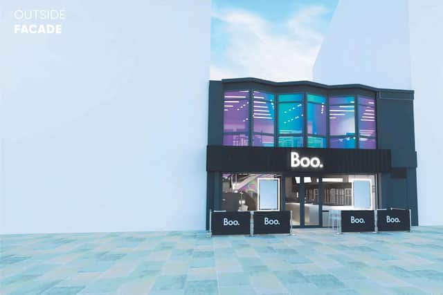 Boo storefront located on Cheapside Preston.