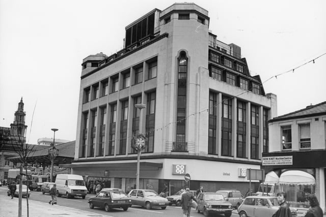 The Co-op store on Lancaster Road was housed in this imposing building. This image was taken in 1987 right after it was announced the shop was to close in January 1988
