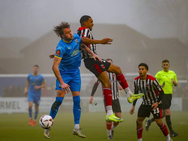 Kole Hall in action for Chorley (photo: David Airey/dia_images)