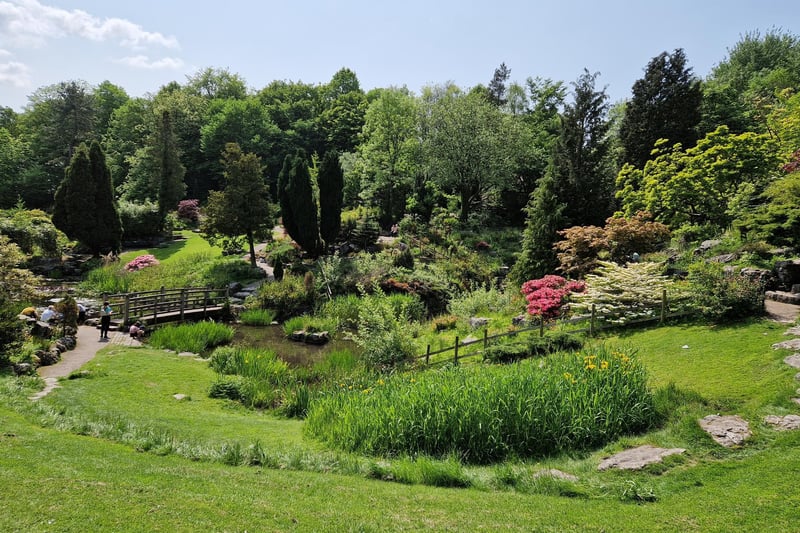 The stunning Japanese Rock Garden in Avenham Park in Preston
