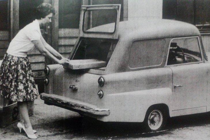 Built in Preston about 1960,  a Bond-Mini Ranger van MK “F”.  A lady possibly employed  by Sharps Commercials Ribbleton Lane, Preston. She poses by new unregistered van. I’m sure someone would identify her.
E M Simister