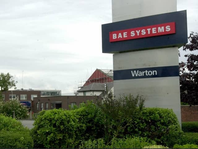 BAE Systems plant at Warton is a big pull for people starting off in their careers