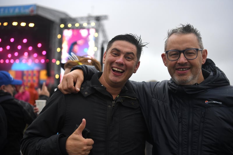 Friday night at Lytham Festival: crowds were in good spirits in spire of the rain