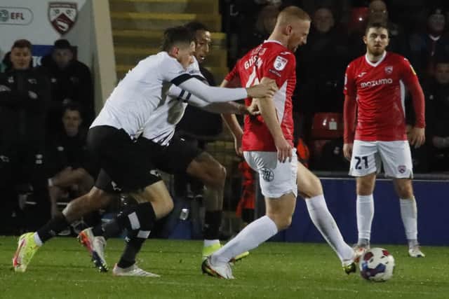 Morecambe drew with Derby County when the two teams met earlier in the season Picture: Ian Lyon