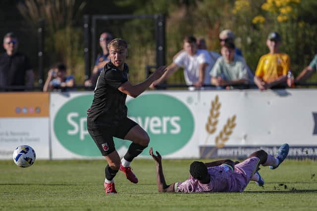 Tom Carr hit the winner against FC90 in Alicante (photo; David Airey/dia_images)