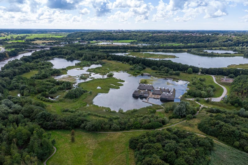 Brockholes Nature Reserve in Preston has a brilliant outdoor play area as well as country walks, bird watching opportunities and crafting sessions.
The playground area features a zip wire, swings, climbing frames, balance bars, and a huge slide.