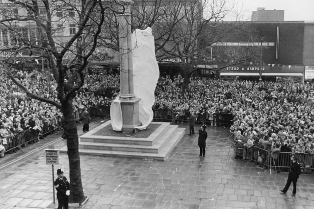 On this visit to Preston in 1979 Her Majesty was there to unveil the new obelisk on the Flag Market