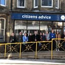 Citizens Advice Team outside the Morecambe office