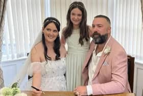 Graham Layton with his wife Hayley and daughter Sophie.