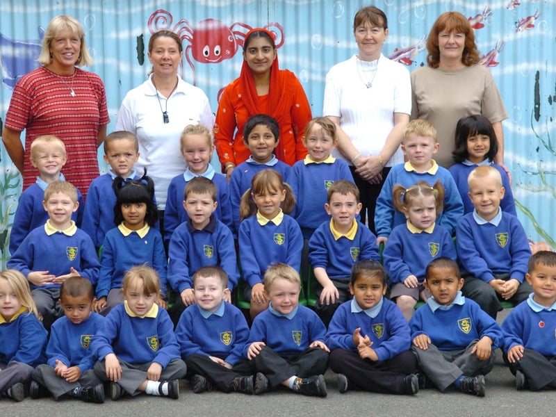 Reception class children in Class I at St Josephs RC Primary in Ribbleton