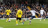 Preston North End's Alvaro Fernandez shoots at goal
