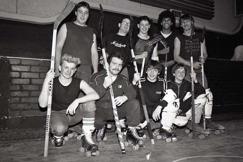 These lads were taking part in roller hockey at the Empress in Eldon Street, Preston