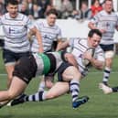 Match action from Hoppers win over Lymm (photo: Mike Craig)