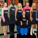 The contestants line up for the new series of ITV's Cooking With The Stars (Picture: ITV)