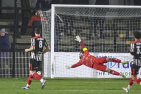 It was a busy night for Chorley's Matt Urwin who put in an heroic shift (photo: David Airey/dia_images)