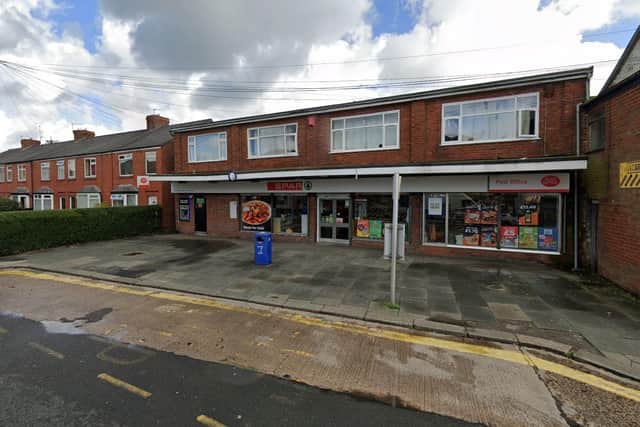 A large police presence was reported near the Spar store in Leyland (Credit: Google)