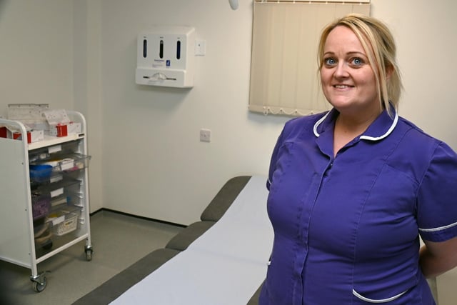 Health care assistant Krystle Havard in one of the treatment rooms