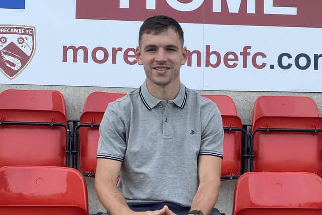 Donald Love has signed for Morecambe Picture: Morecambe FC