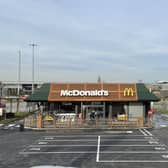 Inside the newly refurbished Deepdale Retail Park Mcdonald's