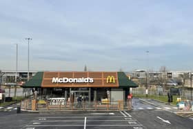 Inside the newly refurbished Deepdale Retail Park Mcdonald's