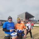 Neil Chadwick and Martin Warburton who will be going to Hull and back to raise money for the MND Association.