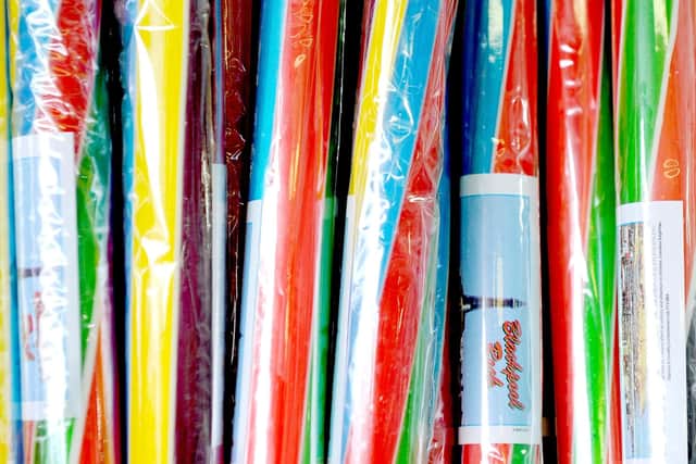 The world’s biggest stick of rock candy was made by Blackpool confectioners Coronation Rock in 1991. It was 19 feet long and weighed 413.6kg.