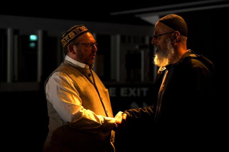 Preston Faith Covenant members Jeremy Dable (left), representing the Jewish community, and Muslim community representative Mukhtar Master at an event designed to bring all parts of Preston together