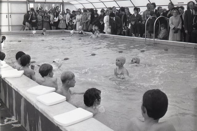 The opening of Walton-Le-Dale junior swimming pool in May 1971