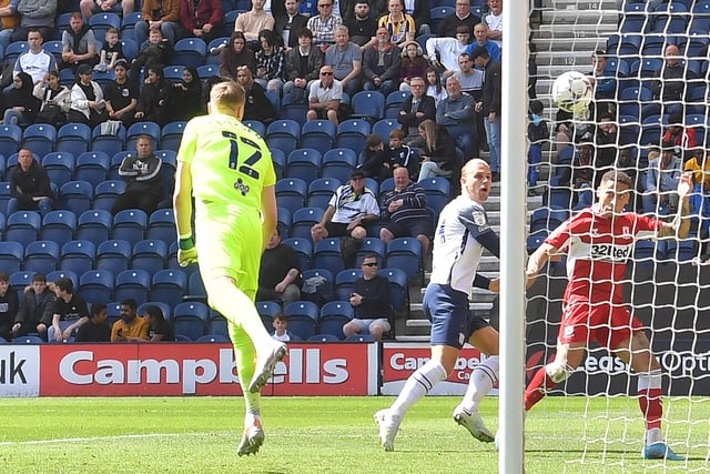 If this was the goalkeeper's last game for PNE, then the very best of luck and thank you for some top-drawer displays over the last 18 months. Pulled off a fine save from Balogun in the second half.