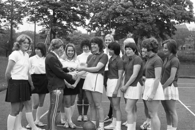 Both teams pictured above won the championships of their respective sections in the Preston and District Netball League. Magpies (pictured in dark shirts) won the Monday league title. The team included: Jean Harrison, Eileen Streatfield, Helen Chanock, Marion Eccles, Ursula Pennington, Carol Lansom and Joan Potter. Marinas (in white shirts) finished winners of the Thursday league. They are: Carol Peacock, Maureen Potter, Paula Sharples, Wendy Williams, Sue Hurley, Ann Baker and Kate Parr